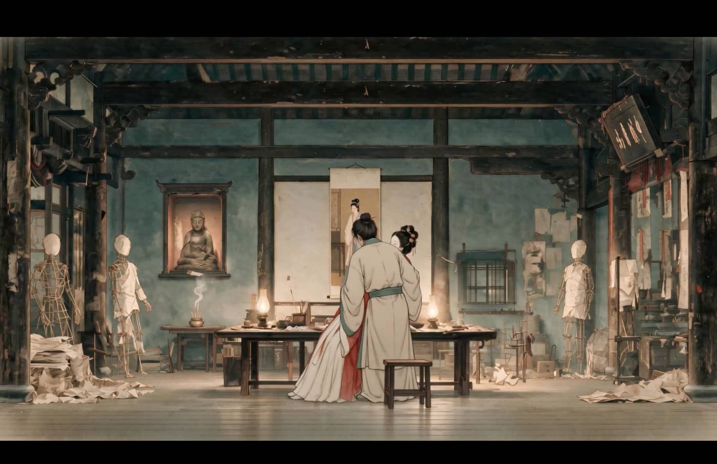 叶明星 AIGC 电影《纸嫁郎》画面 01